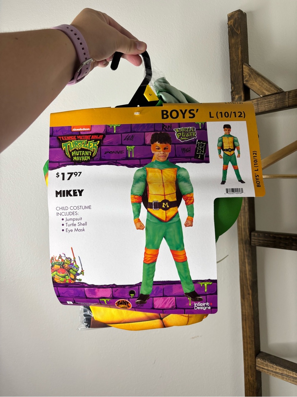 Nickelodeon Teenage Mutant Ninja Turtles Mikey Costume Size L